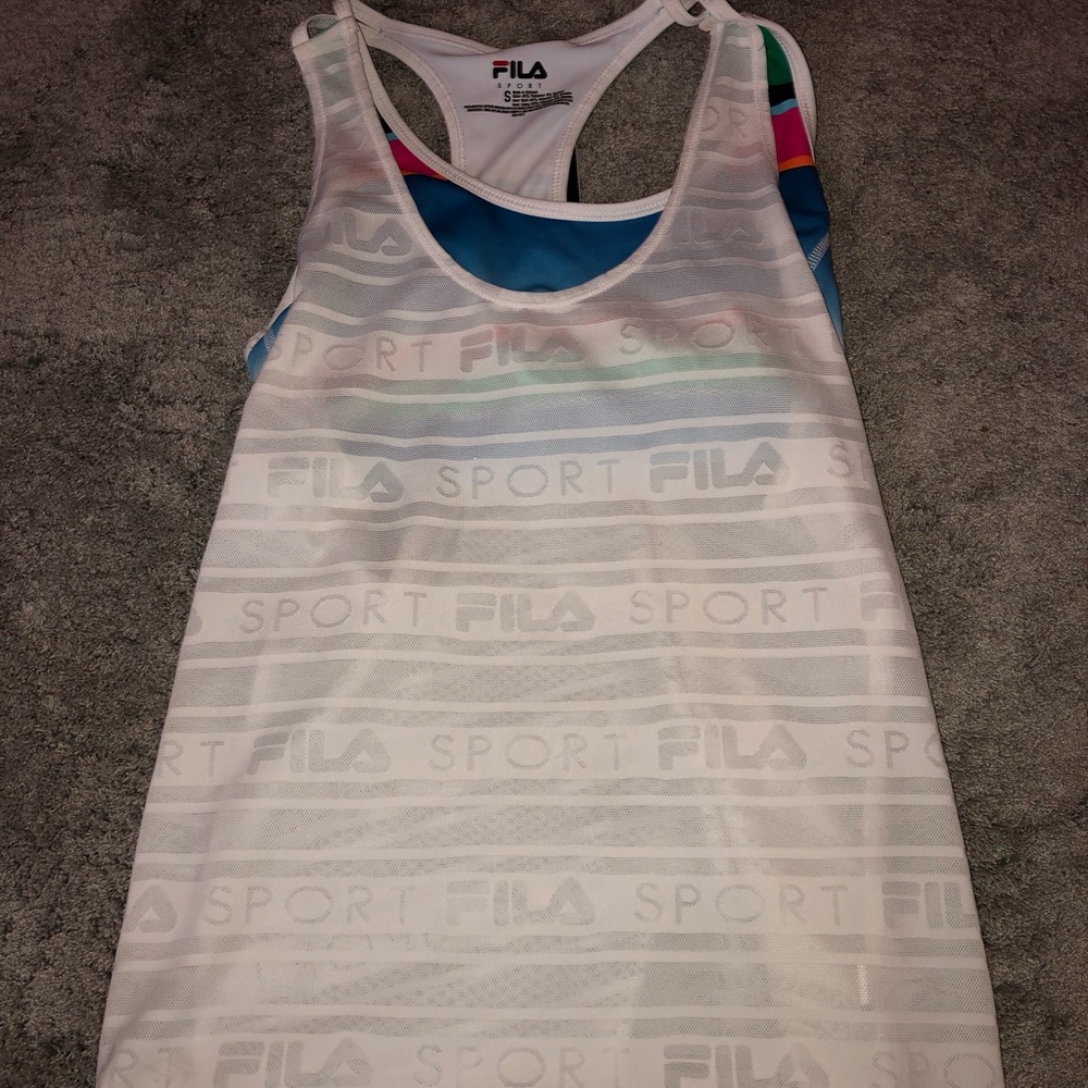 fila athletic top with built in sports bra
